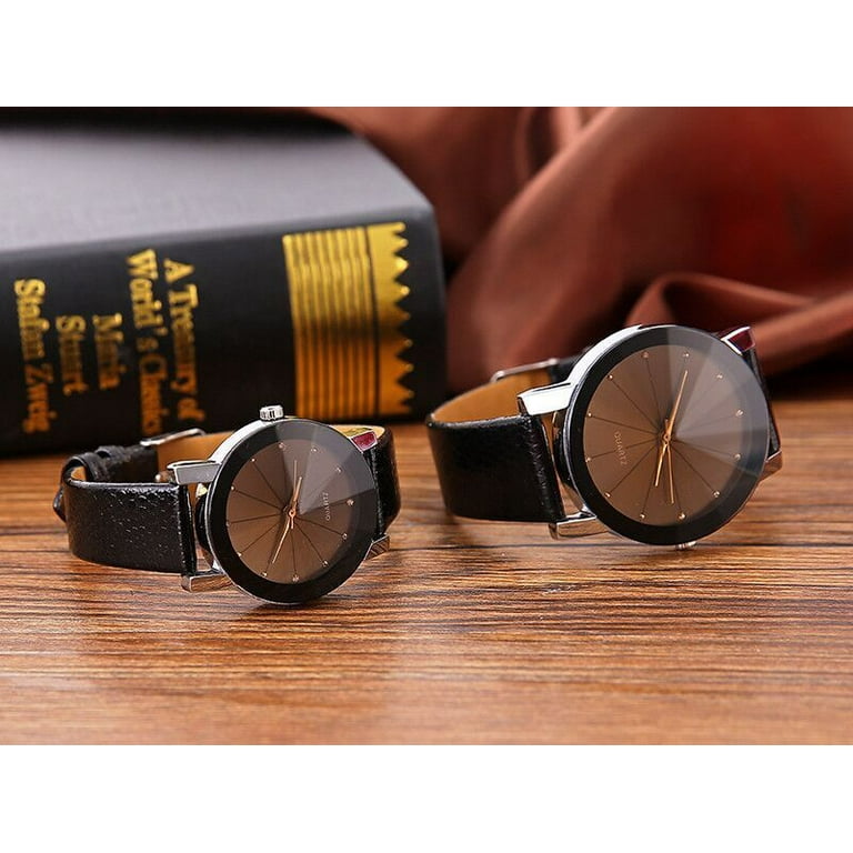 Couple watches leather 2025 belt