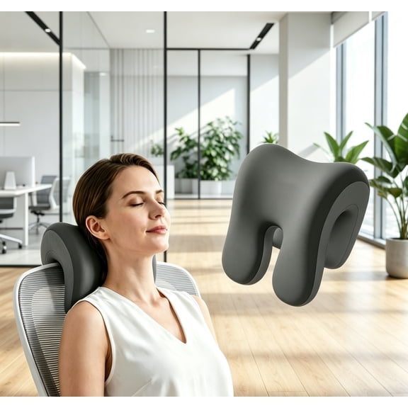 Abbraccia Desk Nap Pillow Memory Foam Ergonomic Headrest Portable Lightweight Design for Office Travel Dorm Rooms and Study Breaks