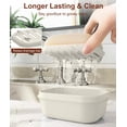 thumbnail image 2 of FRKSMD-Leakproof Soap Dish with Lid & Draining Layer, Shatterproof Travel Bar Soap Holder Case Container, Portable Travel Size Toiletries Essentials for Camping, Gym, Bathroom, Beige, 2 of 3