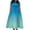 Sky Blue, variant on Women's Plus Size Casual Fashion Gradient Print Round Neck Short Sleeve Pocket Tie-Waist Swing Dress - Black XXL