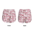 thumbnail image 3 of Fuzoiu Kawaii Pig Print Women's Athletic Shorts, Double-Layer Running Shorts with Pocket,Women's Workout Shorts for Yoga, Gym, and Workouts-Small, 3 of 7