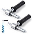 thumbnail image 1 of 2 Pcs Adaptateur de Perceuse-Tarière avec Poignée et Roulements, Diamètre d'Arbre de Sortie 18 Mm/0,720 Pouces, pour Conversion de Glace Pêche, 1 of 6