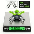 thumbnail image 2 of RainPoint Garden Hose Splitter, 2 Way Heavy Duty Water Hose Y Spigot and 100% Metal Body Splitter with Shutoff Valves, 1.9" Long Metal Handle, Green, 2 of 7