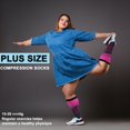 thumbnail image 5 of 3 Pairs Plus Size Copper Compression Socks for Women & Men Circulation 20-30 mmHg - Better Blood Flow, Swelling , Best Support for Medical, Running, Nursing, 5 of 7