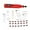 Red, variant on Handheld Digital Grinder Carving Polishing Tool 43Pieces with Digital Readout for DIYers Enthusiasts Craftsmen Hobbyists