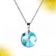 thumbnail image 2 of Simple Sky Cloud Resin Drop Necklace Time Gems Ball Pendant Chain Jewelry for Women Girls, 2 of 4