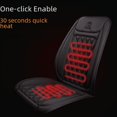 thumbnail image 1 of Almohadilla térmica para coche con respaldo, funda de cojín para asiento delantero de coche con calefacción eléctrica, otoño e invierno, rombos, asiento doble, 1 of 3
