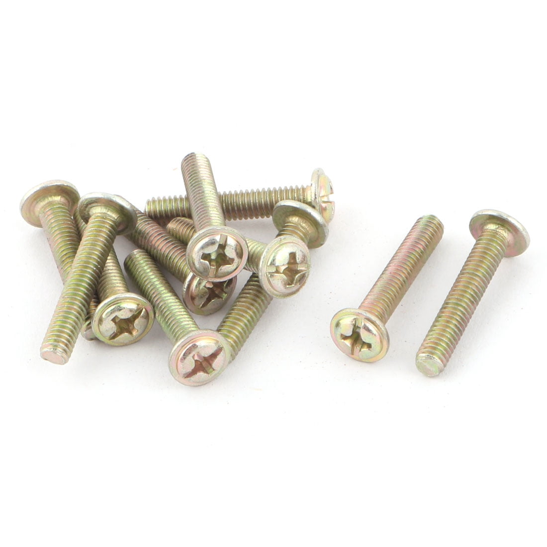 Unique Bargains Wood Household Round Single Mounting Hole Door Drawer Case Pull Knob 11pcs