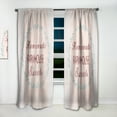 thumbnail image 2 of Designart 'Farmhouse Quote On Florals XI' Farmhouse Curtain Panel, 2 of 5
