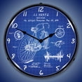 thumbnail image 2 of Collectable Sign and Clock Bicycle 1899 Patent LED Lighted Premium Wall Clock, 2 of 6
