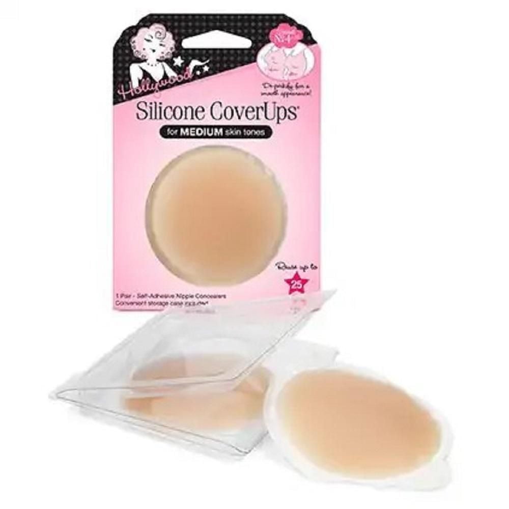 Hollywood Fashion Secrets Silicone Coverups - Medium Shade - 1 Pair