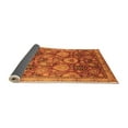 thumbnail image 2 of Ahgly Company Indoor Round Oriental Orange Industrial Area Rugs, 4' Round, 2 of 4