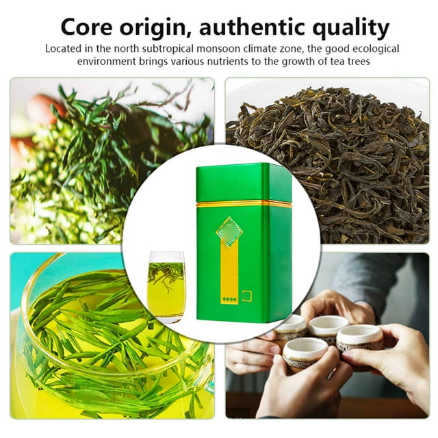 Montañas Té Maojian Té Enlatado Montañas Altas Al Horno Té Verde Chino Orgánnico Para Un Regalo de Cuidado Saludable