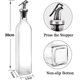 thumbnail image 2 of Botella de aceite de oliva, dispensador de aceite de oliva, frascos de vidrio y pico para cocina, con pico vertedor sin goteo, recipiente para condimentos líquidos, 500 ml, 2 of 5