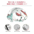 thumbnail image 5 of Disketp Music Lover Dinosaur Shower Caps,Reusable Shower Cap For Women, Double Layer Waterproof Hair Cap, Large Size For All Hair Lengths,For Girls Spa Home Salon Use, 5 of 9
