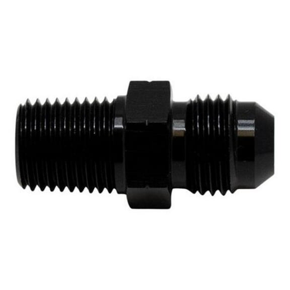 Deatschwerks DEW-6-02-0901-B 6AN Male Flare to 0.25 in. Male NPT Adapter, Anodized Matte Black