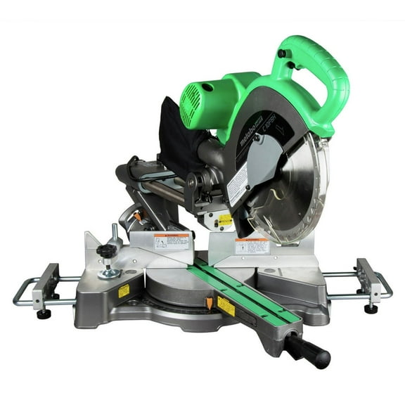 15 Amp Sliding Dual Bevel Compound 10 in. Corded Miter Saw with Adjustable Laser Guide
