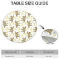 thumbnail image 6 of Elastic patio table cover – 52 inch round with sloth print, waterproof and durable for outdoor use, 6 of 7