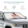 thumbnail image 3 of PUREYAH Foldable Front Windshield Sun Shade, Congrats Proud Love Day Universal Automotive Sun Visor for Car Windshield for Truck Vehicle Suv Small Size, 3 of 7