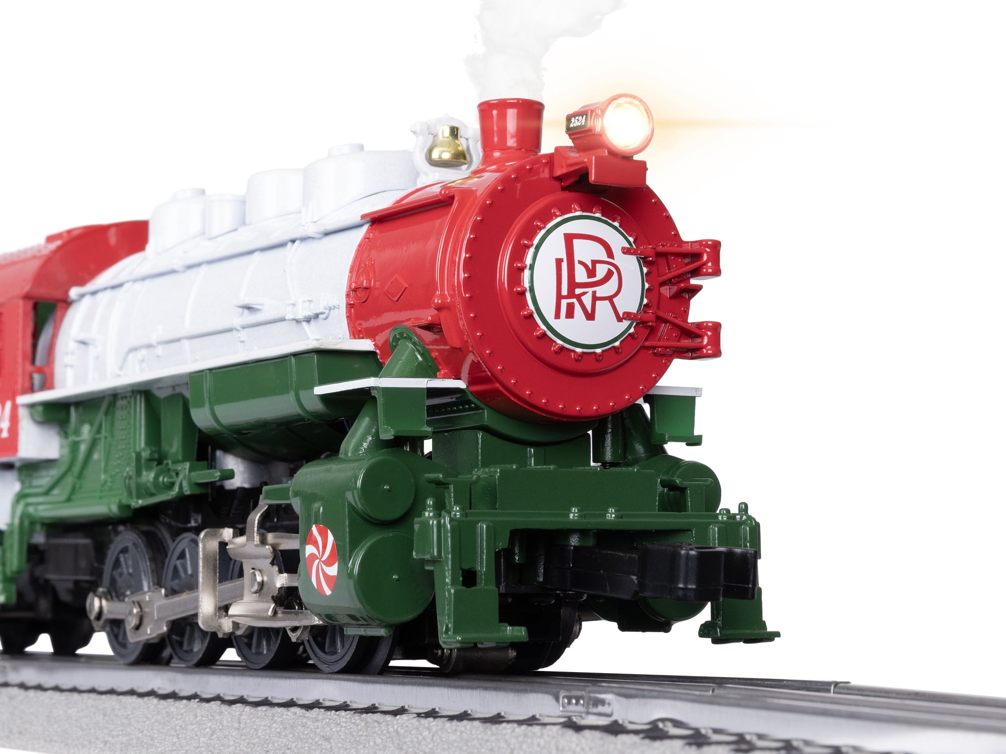 Lionel Peppermint Railroad Christmas Train Set with Bluetooth 5.0 and Remote Control, Ages 14+, Plastic