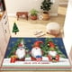 thumbnail image 1 of Adornos navideños, alfombras de cocina navideñas, tapete de cocina con gnomo navideño, tapetes antideslizantes para el piso, alfombra festiva con decoraciones navideñas de invierno., 1 of 8