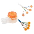 thumbnail image 2 of CNKOO 100Pieces/set K2 Connector Wire Connector Wiring Telephone Cable Cord UY2 Cable Terminals Replacement, 2 of 8