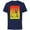 Navy, variant on Planet of the Apes 1968 Dr Zaius and Cage Vintage Poster Art - Short Sleeve Cotton T-Shirt for Adults - Customized-Natural