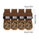 thumbnail image 3 of Calcetines impermeables antideslizantes para perro Pack de 4 – Suela ajustable con correa, botines antideslizantes para interiores y exteriores, poliéster transpirable, marrón gris, varias tallas, 3 of 6
