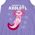 thumbnail image 2 of Instant Message - Anatomy Of An Axolotl - Toddler and Youth Girls A-line Dress, 2 of 5