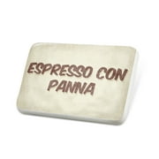 Porcelein Pin Espresso Con Panna Coffee, Vintage style Lapel Badge  NEONBLOND