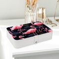 thumbnail image 6 of Flamingo Jewelry Organizer Box: PU Leather, with Removable Compartment, Portable - Jewelry Box and Organizer Box, 6 of 6