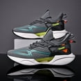 thumbnail image 2 of 2026 Summer New Knit Men's Casual Shoes, Trendy and Versatile Running Shoes Elastic Shock-Absorbing Sports Sneakers for Students -, 2 of 8