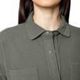 thumbnail image 4 of Mondetta Women's Soft Plush Cozy Moisture Wicking Snap Button Up Shirt-Green / XXL, 4 of 6