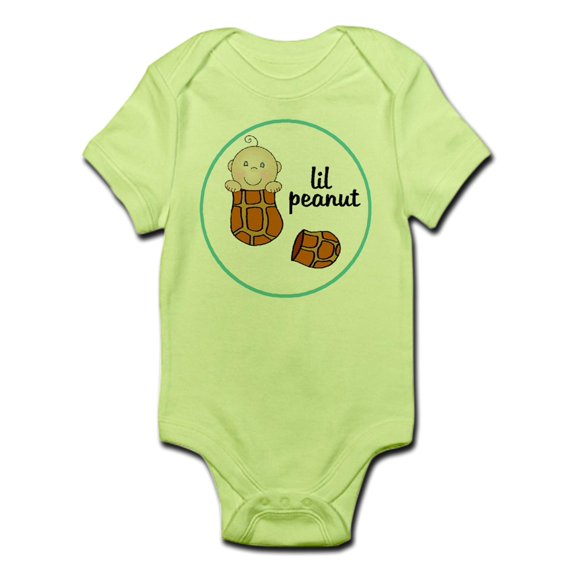 CafePress - Lil Peanut T-Shirt - Baby Light Bodysuit