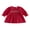 Red, variant on Cjfdfy Toddler Baby Girl Christmas Dress Embroidery Corduroy Smocked Collar Long Sleeve a-line Dresses Little Baby Cute My First Christmas Fall Winter Outfits 6M-4Y 