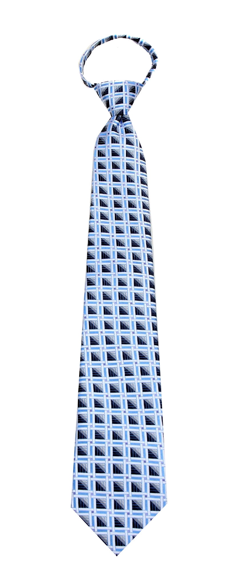 Mens XL Premade Zipper Tie Extra Long Big and Tall Zip Up Neckties