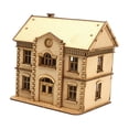 thumbnail image 2 of Kit de maqueta de edificio europeo a escala 1/72, accesorios decorativos, fácil montaje, colección, versátil, modelo de arquitectura, casa de madera, 2 of 8