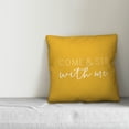 thumbnail image 2 of Creative Products Come and Sit With Me Yellow 16x16 Indoor / Outdoor Pillow, 2 of 2
