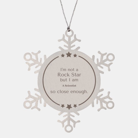 Scientist Snowflake Ornament - Inspirational for Science Enthusiasts