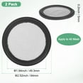 thumbnail image 3 of Uxcell 2-Pack 40 Mesh FKM Junta Sanitaria de 2 Pulgadas con Pantalla de Acero Inoxidable Junta Tri-clover Negra, 3 of 6