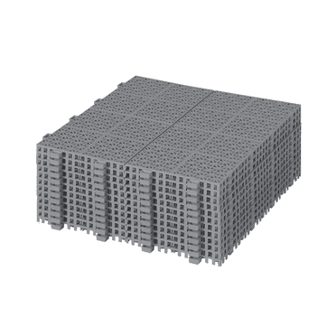 12 x 12 inch Gray Interlocking Deck Tiles, Plastic Waterproof Outdoor Anti-slip Floor Mats