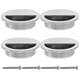 thumbnail image 1 of 4pcs Recessed Door Pull Pocket Door Handles Cabinet Door Knobs Bathroom Cabinet Pulls, 1 of 3