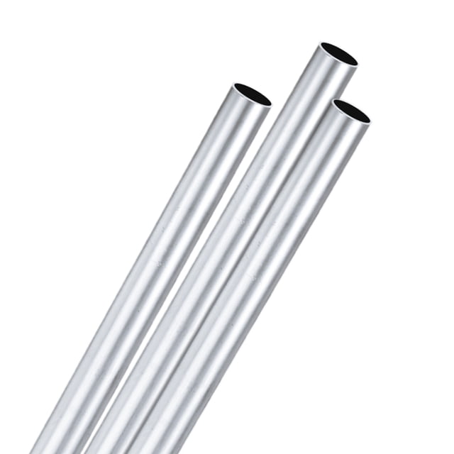 Tubo redondo de aluminio 6063 en paquete de 3, 11mmx13mm (IDxOD) longitud de 300mm