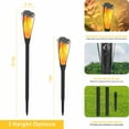 thumbnail image 7 of Solar Lights Outdoor, 2 Pack Flickering Flame Torch Light, Landscape Lighting Pathway Lights Outdoor Waterproof, Solar Flame Torches for Outside Garden Yard Patio Pathway Walkway Decor, 7 of 7