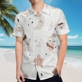 thumbnail image 5 of High Quality Hawaiian Shirts for Men Short Sleeve Aloha Beach Shirt Floral Summer Casual Button Down Shirts Blouses ULE5LH, 5 of 7