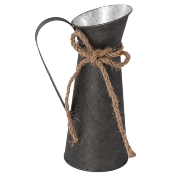 Retro Milk Jug Vase Table Centerpiece Rustic Decorative Pitcher Vase Flower Bucket For Office Bathroom Home