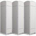 thumbnail image 1 of Sorbus 6 Panel Room Divider Tall Privacy Partition Screen Extra Wide Double Hinged Mesh Hand-Woven Folding Wall Divider - 6ft, 1 of 7