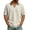 Beige, variant on Men’s Summer Tops,Men’s Short Sleeve Solid Color Open-Collar V-Neck Shirts Fashion Elegant Smooth Blouses