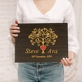 thumbnail image 2 of Darling Souvenir Personalized Engraved Laser Cut Wedding Guest Book Wooden Cover Sign-in Book Registry Guestbook Scrapbook-ST, 2 of 7