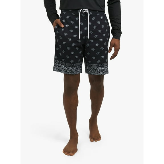 Dogg Supply by Snoop Dogg Men's Paisley E-Board Swim Trunks, 9" Inseam, Sizes S-3XL